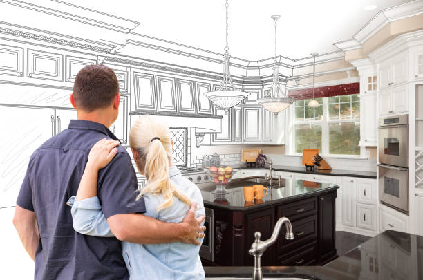 Professional Kitchen Island Installation technician working in Upper Falls, MD